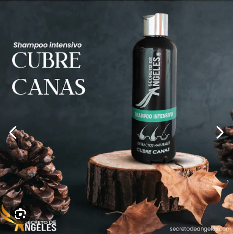 Cubrecanas Shampoo Negro - Secreto de Angeles